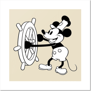 Mickey Mouse Steamboat Willie Posters and Art
